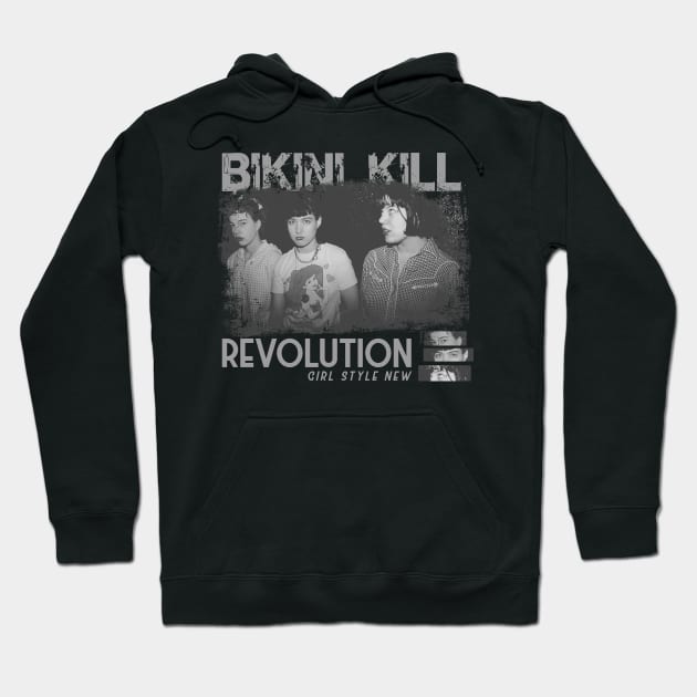 bikini kill - revolution Hoodie by nikalassjanovic